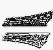 Narrow gauge large stone surface O16.5 left hand point insert