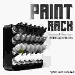Paint Rack Organizer for 28 Dropper bottles, space saving modular design