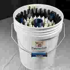 PalettePail Accessory Pack – Logo Placard, Handle Grip & Brush Caddy