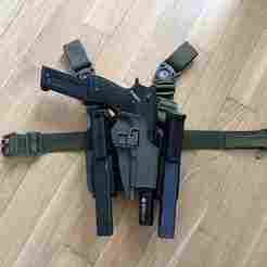 Picatinny magazine pouch for Cyma high cap aep magazines