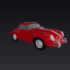 Porsche 356 coupe and cabriolet for 3d resin printing