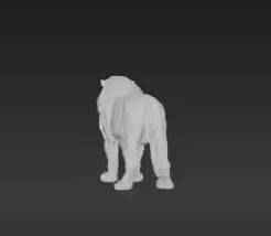 Powerful African Plains Beast – Detailed Nature Display Sculpture