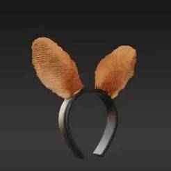 Realistic Forest Deer Ears Headband 3D Print | Enchanting Cosplay & Costume Accessory