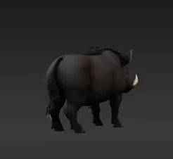 Realistic Wild Boar 3D Print - Robust Forest Animal Figure