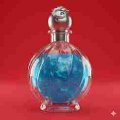 Round potion bottle - Halloween, spooky, scary, horror, creepy, haunted, October 31, trick or treat, pumpkin, jack o’ lantern, jackolantern, ghost, skeleton, skull, zombie, witch, vampire, monster, mummy, Frankenstein, Grim Reaper, scarecrow, pumpkin lant