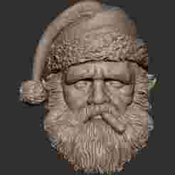 Santa Badass Clause head (2 versions)