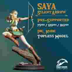 Saya Silent Arrow Shooting Pose