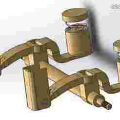 Semi-trailer axle module 1:14 - suitable for Tamiya / Carson RC trucks with suspension