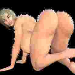 sexy Nina big ass on floor