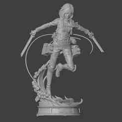 Shingeki no Kyojin Mikasa Ackerman (Enhanced Design)