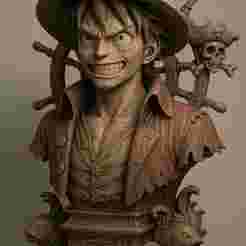 Spectacular bust of Monkey D. Luffy - One Piece