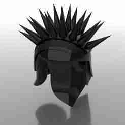 Spiked helmet - 3D model
