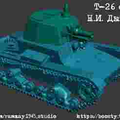 T-26 with N.I. Dyrenkov turret 1:100