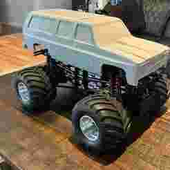 Tamiya TXT-2 Chevy GMC Suburban 330mmWB 1/10 Rc Body