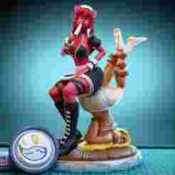 Tiefling Maid & Friends- 72mm & 32mm (Pre-Supported)