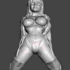 Torso of a woman with large breasts 5