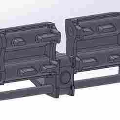 Tracks for T-90 tank, early style, working