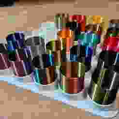 Tray and box for storage and transport of filament samples.