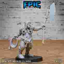 Troll Executioner ‧ DnD Miniature ‧ Tabletop Miniatures ‧ Gaming Monster ‧ 3D Model ‧ RPG ‧ DnDminis ‧ STL FILE
