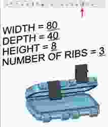 Parametric rugged box with library (Creo)