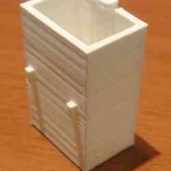 9V battery box with retainer clip