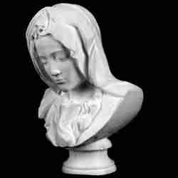 Bust of Mary from Pietà in St. Peter's Basilica, Vatican
