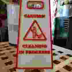 Caution Cleaning In Progress
