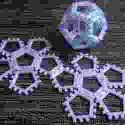 Customizable hinge/snap Dodecahedron net