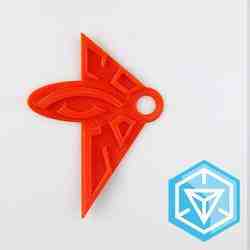 Ingress Enlightened Keychain