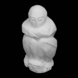 Wooden Statue in Faget, Romania