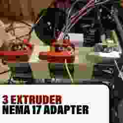 3 ekstrüder adaptörü | Nema 17