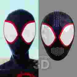 Örümcek Adam Miles Morales Yüz Kabuğu (STL Dosyaları)