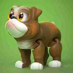 SEVIMLI FLEXI BULLDOG (YERINDE BASKI)