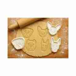 4 Dogs Cookie Cutter Stamp Set STL – Rottweiler, XL Bully, Chihuahua & Doberman – 3D Print Embossing Cutters, Digital Download