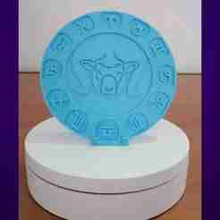 Beer Coaster "ARIES" .STL file for 3d printing