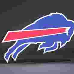 Buffalo Bills Logo Lightbox Led Lamp