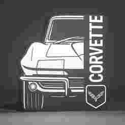Chevrolet Corvette C2 Lightbox Led Lamp