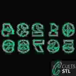 CORTADORES NÚMEROS - 7,5 cm