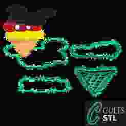 CORTADORES SORVETE MICKEY - 8x7,8 cm