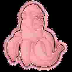 CHIMPANZINI BANANINI COOKIE AND FONDANT CUTTERS
