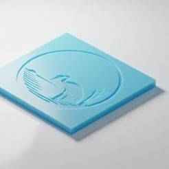 Crane Bird in Circle Mold for Resin Concrete Plaster