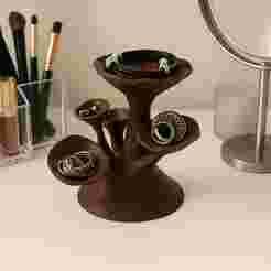 JEWELERY MUSHROOMS / JEWELERY ORGANIZER / ORGANIC DESIGN / STL / ORGANIZER