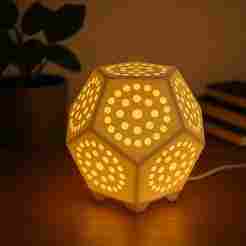 MODULAR DODECAHEDRON LAMP DUAL BASE VERSIONS (LED / BULB)