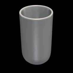 Smooth Cylindrical Pot - Minimalist Desk Organizer