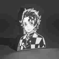 Tanjiro demon slayer lightbox / Tanjiro guardians of the night light box