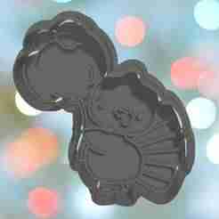 Thanksgiving Turkey With Pumpkin Balloon Cookie Cutter