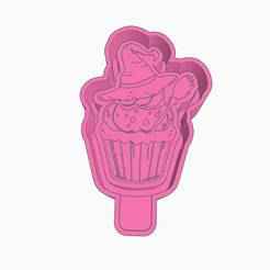 Witch Cupcake Mold Housing STL