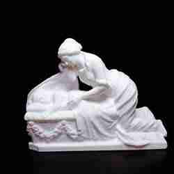 Gravestone Depicting Grieving Mother