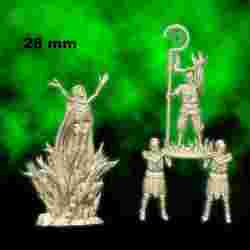 Skeleton necromancers - 28mm for wargame