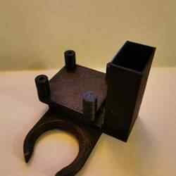 Wanhao D9 MKII MK2 Fan Duct with a flange for 50x50x15 Radialfan